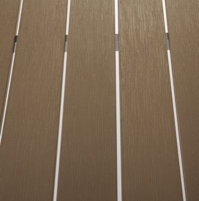 Table de salle à manger de jardin VERNIO 180 cm 90 cm Métal Marron