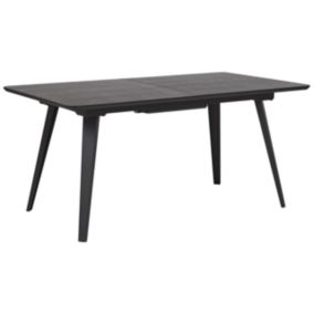 Table de salle à manger extensible noire 160/200 x 90 cm IRVINGTON