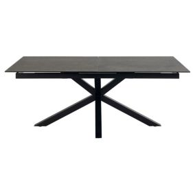 Table de salle à manger rectangulaire extensible en céramique 8/10 places L200/240 - NEIVA