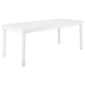 Table de salle à manger traditionnel en mdf blanc CARY