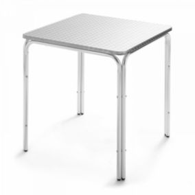 Table de terrasse carrée en aluminium  Oviala