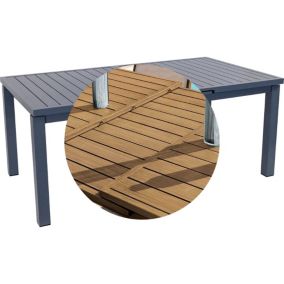 Table en aluminium extensible 8 à 10 personnes Santorin