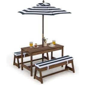 Table Enfant Exterieur Table Pique Nique Enfant avec Parasol Table Jardin et Banc en Bois