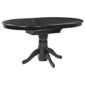 Table extensible 106/150 x 106 cm noir AKRON