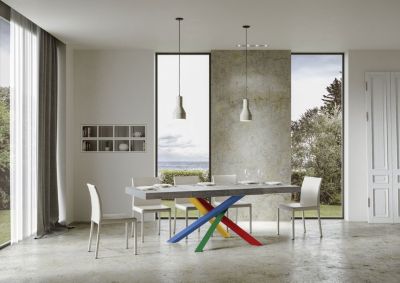 Table Extensible 130/390X90 Cm Volantis Premium Pieds Ciment ...