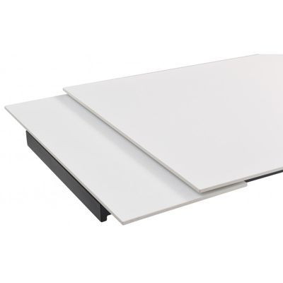 Table extensible 160-240 cm céramique blanc 4 pieds inclinés - OREGON 08