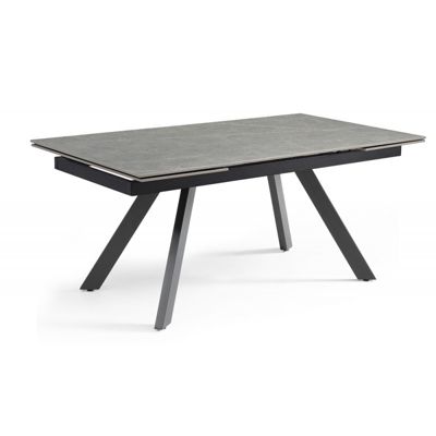 Table extensible 160-240 cm céramique gris marbré pieds inclinés - ARIZONA 08