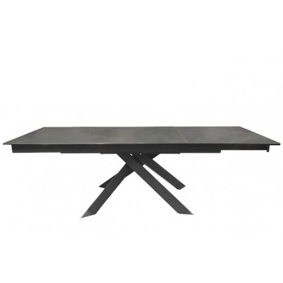 Table extensible 160 à 240 cm en céramique gris anthracite - SPIKE