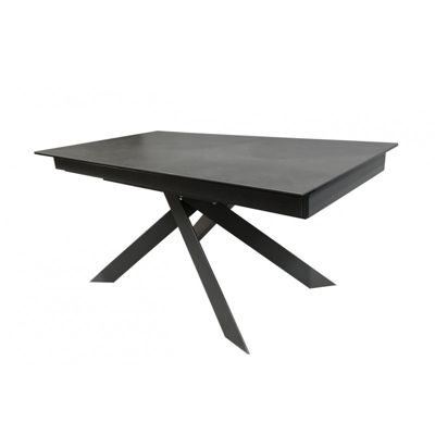 Table extensible 160 à 240 cm en céramique gris anthracite - SPIKE