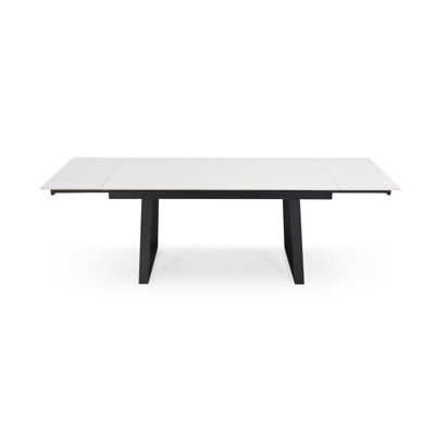 Table extensible 180-260 cm céramique blanc pieds luge - OREGON 02