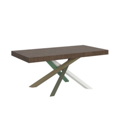 Table Extensible 200/304X90 Cm Volantis Pieds Noyer Multicolore 4/A