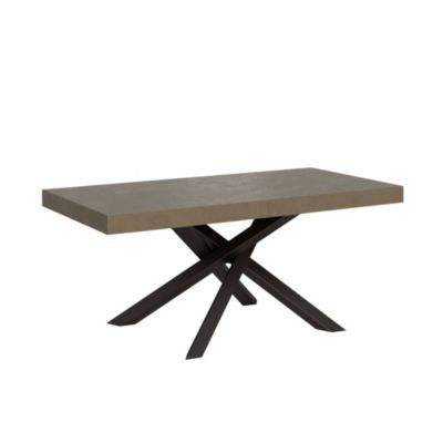 Table Extensible 200/304X90 Cm Volantis Premium Gris Tourterelle Pieds Anthracite