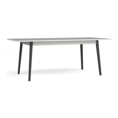 Table Extensible 8 Personnes - Collection ISIS plateau gris / pieds noir