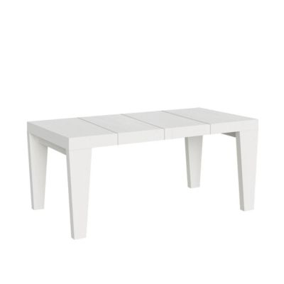 Table Extensible 90X120/224 Cm Spimbo Premium Frêne Blanc