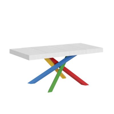 Table Extensible 90X120/224 Cm Volantis Premium Structure Frêne Blanc 4/B