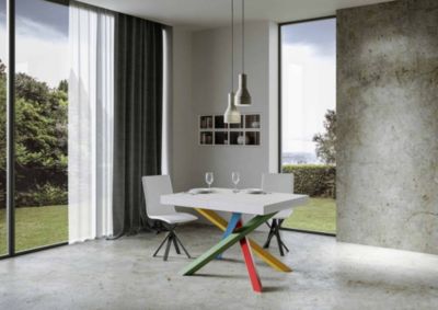 Table Extensible 90X120/224 Cm Volantis Premium Structure Frêne Blanc 4/B