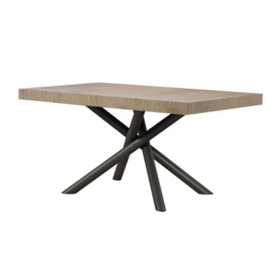 Table extensible 90x180/440 cm Famas Quercia Natura structure Anthracite