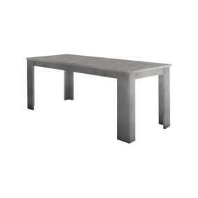 Table extensible Ddariv, Console extensible jusqu'à 12 places, Console extensible 100% Made in Italy, 160/210x90h75 cm, Gris