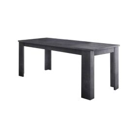 Table extensible Dkofle, Console extensible jusqu'à 10 places, Console extensible 100% Made in Italy, 140/190x90h75 cm, Ardoise