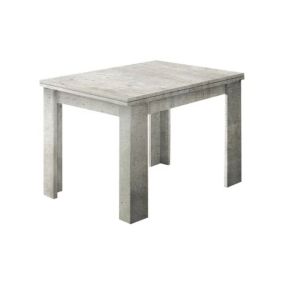 Table extensible Dlirol, Console auxiliaire de cuisine, Table extensible, 100% Made in Italy, 90x90h75 cm, Ciment