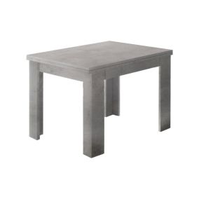 Table extensible Dlirol, Console auxiliaire de cuisine, Table extensible, 100% Made in Italy, 90x90h75 cm, Gris