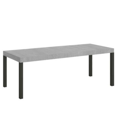 Table Extensible Everyday Premium 160/420X90 Cm Pieds Béton Anthracite