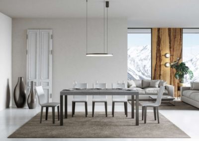 Table Extensible Everyday Premium 160/420X90 Cm Pieds Béton Anthracite