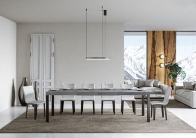 Table Extensible Everyday Premium 160/420X90 Cm Pieds Béton Anthracite