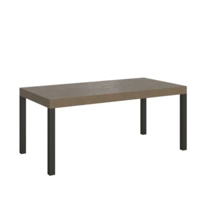 Table Extensible Everyday Premium 200/304X90 Cm Gris Tourterelle Avec Pieds Anthracite