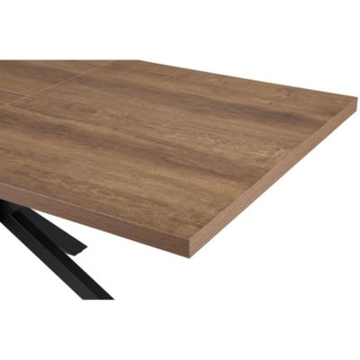 Table extensible KALVANO 160 à 200 cm Chene foncé Plateau 40 mm Design ...