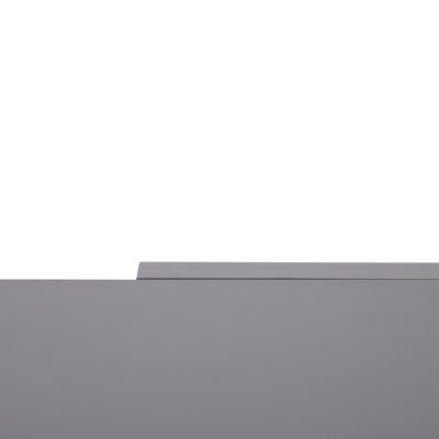 Table extensible Moorea GoodHome aluminium et verre trempé mat gris acier L.240 x l.89.5 x H.75cm