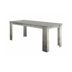 Table extensible Nanni, Console extensible jusqu'à 10 places, Console extensible 100% Made in Italy, 140/190x90h75 cm, Marbre gris