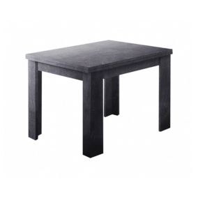 Table extensible Otto, Console auxiliaire de cuisine, Table extensible, 100% Made in Italy, 90x90h75 cm, Ardoise