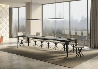 Table extensible PAXON Evolution 160 - Finition béton - 420 cm