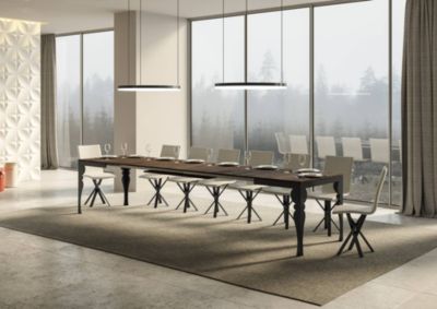 Table extensible PAXON Evolution 180 - Noyer - Jusqu'à 440 cm