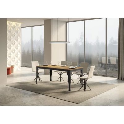 Table extensible - Paxon Evolution - Dessus chêne naturel - 90x180 cm - Extensible jusqu'à 284 cm
