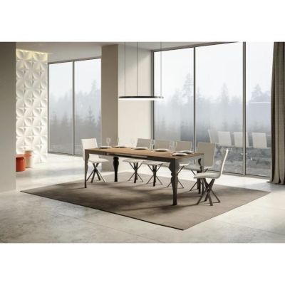 Table extensible - Paxon Evolution - Dessus chêne naturel - 90x180 cm - Extensible jusqu'à 284 cm