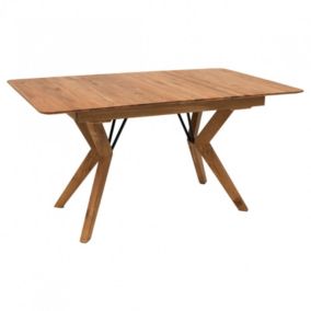 Table extensible plateau et piètement chêne massif 200-250 cm - GRONE