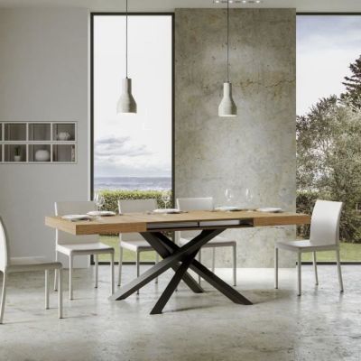 Table extensible - Volantis - Chêne Nature - 90x140/244 cm