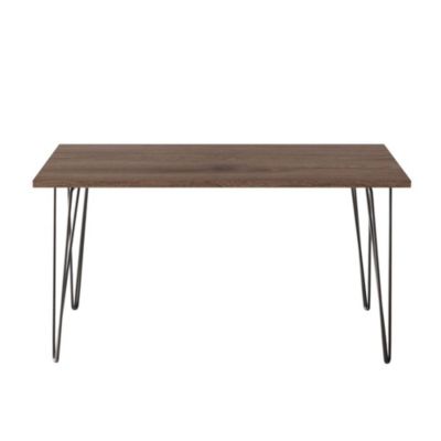 Table FISK 138 x 80 cm pour cuisine, salon, salle à manger Chêne chocolat