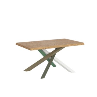 Table Fixe 90X140 Cm Versalux Pieds Chêne Écorcé 4/A