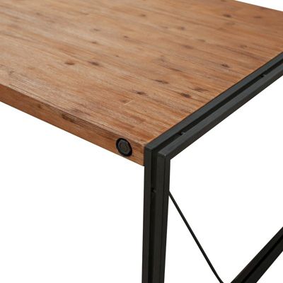 Table fixe bois et acacia 200 x 90 - WORKSHOP