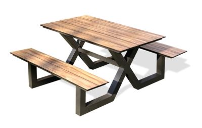 Table forestière moderne 150 cm - Vancouver 4 PERS DCB GARDEN