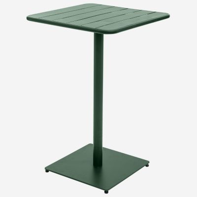 Table haute de jardin 2 places Vert, L. 65 x l. 65 x H. 100 cm, PHUKET