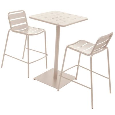 Table haute de jardin Phuket Argile - Hespéride