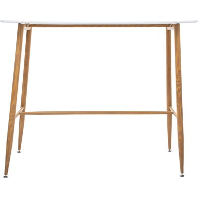 Table haute design scandinave Roka - L. 120 x H. 105 cm - Blanc