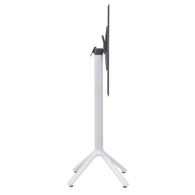 Table haute pliable Nemo blanche pour extérieur chêne clair 60x60 - Restootab