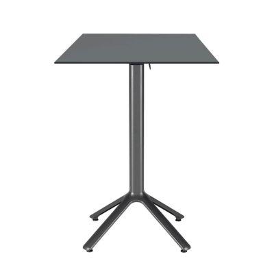 Table haute pliable Nemo pour intérieur/extérieur anthracite 60x60 - Restootab