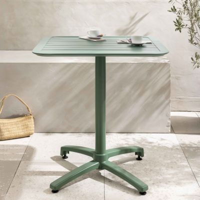 Table inclinable de terrasse 70 x 70 cm vert foncé  Oviala