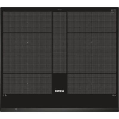 Table induction - SIEMENS - IQ700 - 4 foyers - 60 cm - Noir - Dual LightSlider